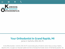 Tablet Screenshot of karhohsorthodontics.com